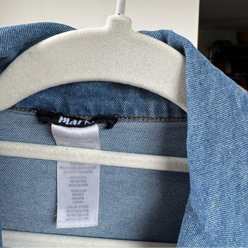 mark. Light Blue Jean Jacket - Picture 2 of 3